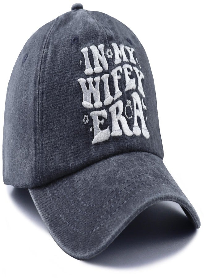 Wsaztulp Wife Gifts for Women, in My Wifey Era Hat, Bride Accessories Baseball Cap, Wedding Honeymoon Engagement Mothers Day Birthday Gifts for Mrs Mom Aunt Black - Image 4